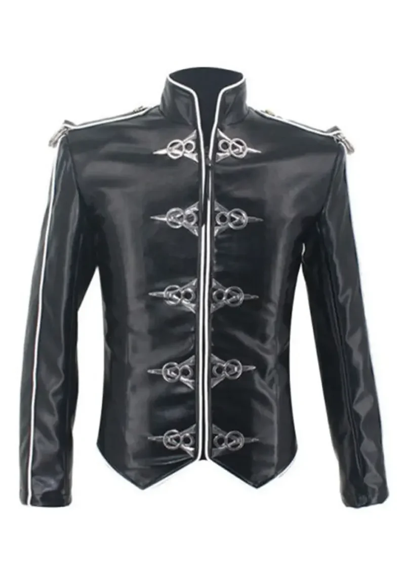 michael jackson leather jacket black