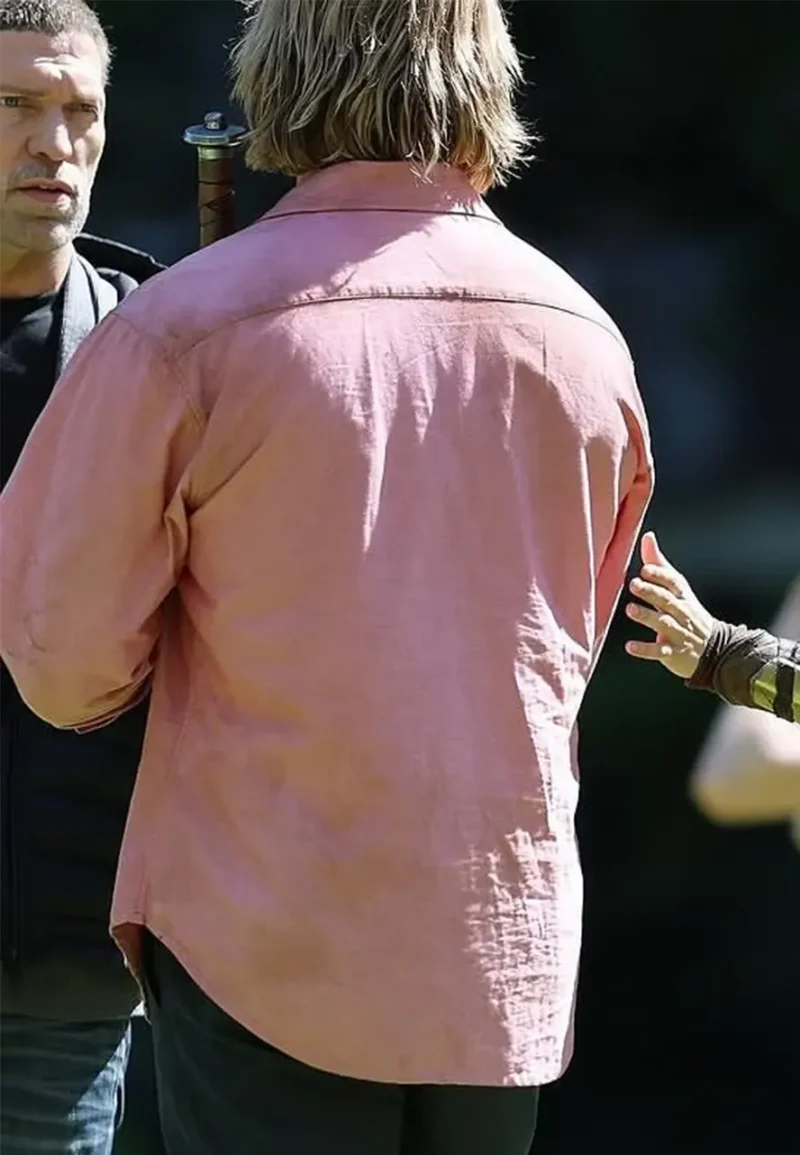 nicholas galitzine pink shirt