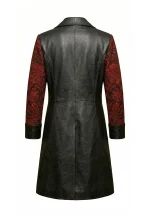 red brocade coat