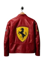 red ferrari leather jacket