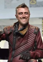 sean gunn maroon leather jacket