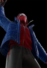 spider man blue puffer jacket