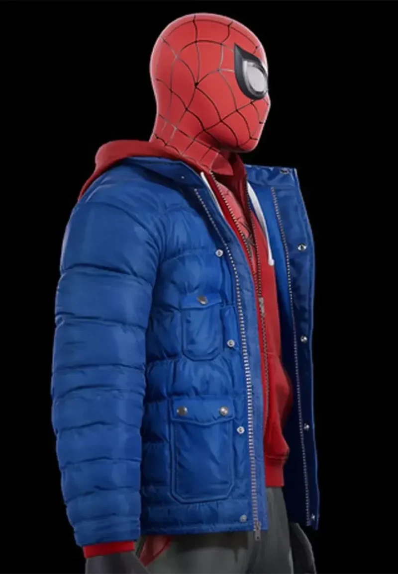 spider man miles morales blue puffer jacket