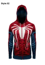 spider man zip up hoodie