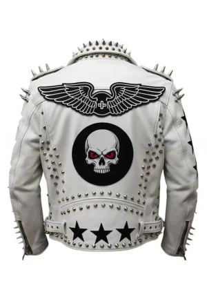 spiked leather jacket
