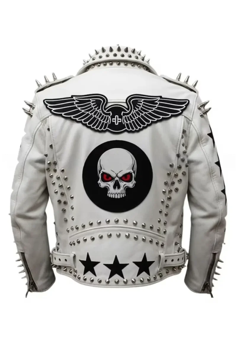 spiked leather jacket
