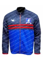ted lasso jason sudeikis blue fleece jacket