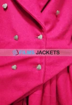 ted lasso keeleys pink heart button blazer