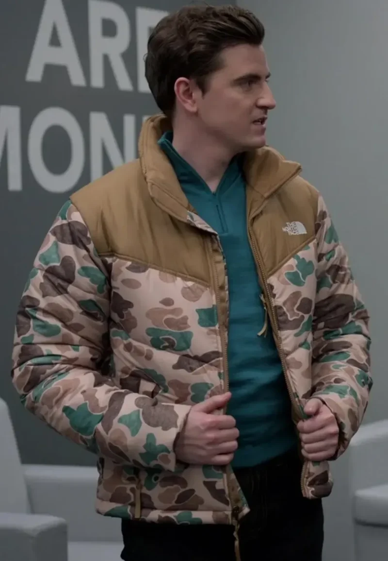 ted lasso s02 camo puffer jacket
