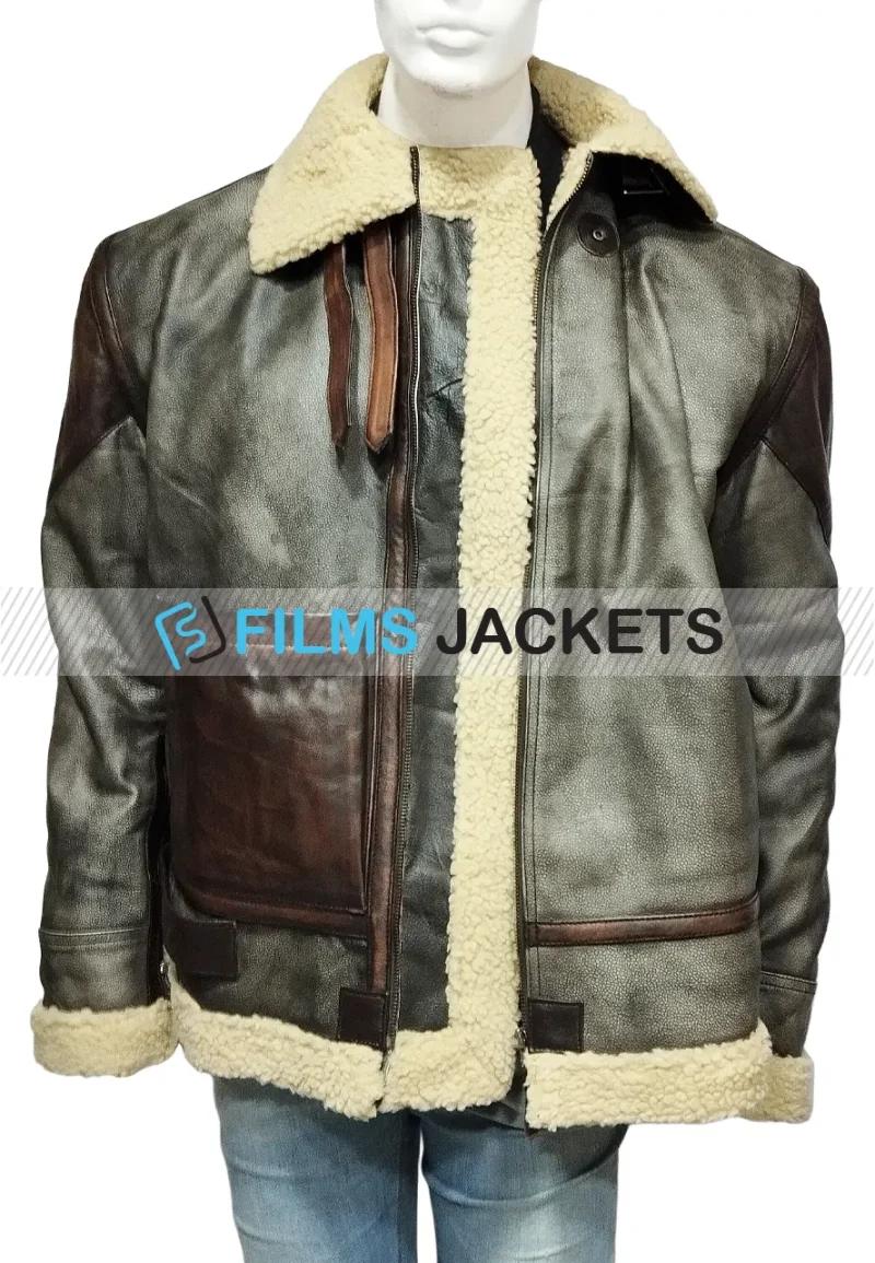 wfj02 grey leather jacket