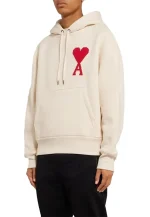 white red heart hoodie