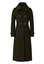 women elodie military green coat