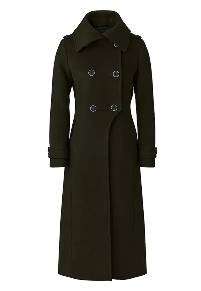 women elodie military green coat