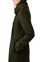 womens double face elodie military green coat