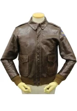 a 2 biohazard leather air force flight jacket