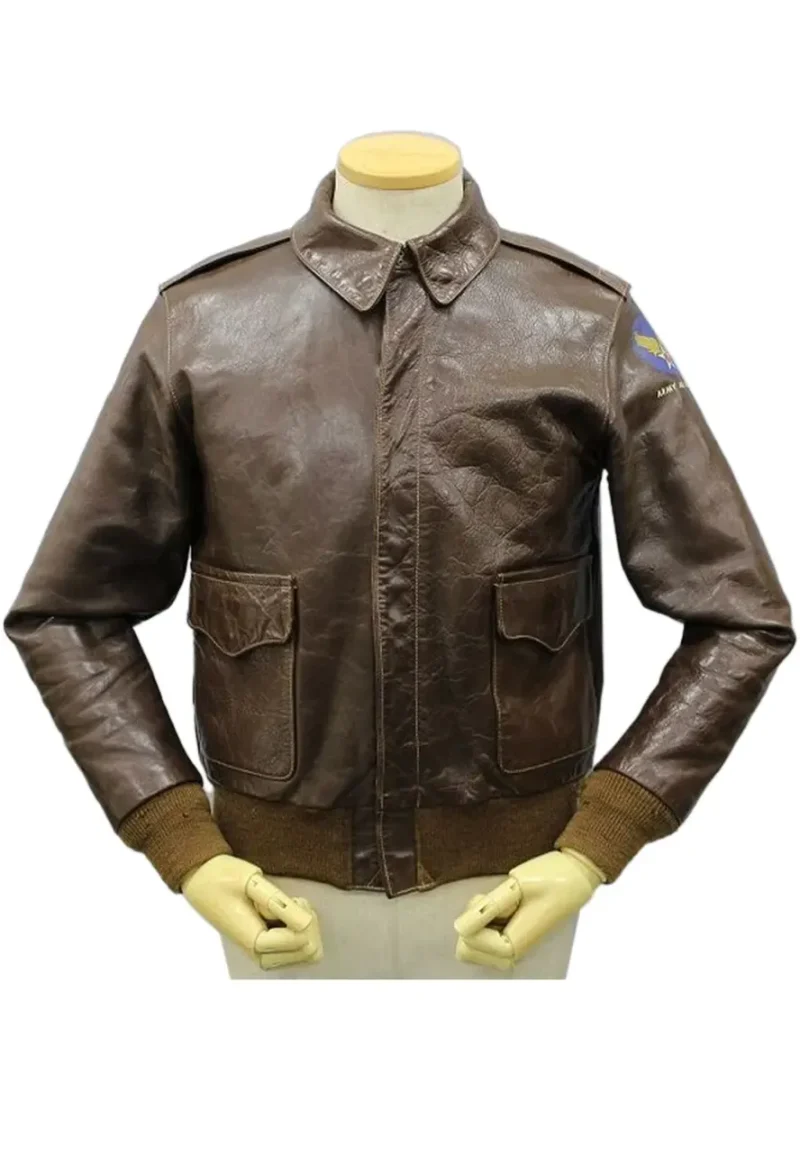 a 2 biohazard leather air force flight jacket