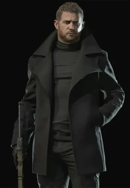 chris redfield black coat