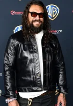 cinemacon 2026 jason momoa black leather jacket