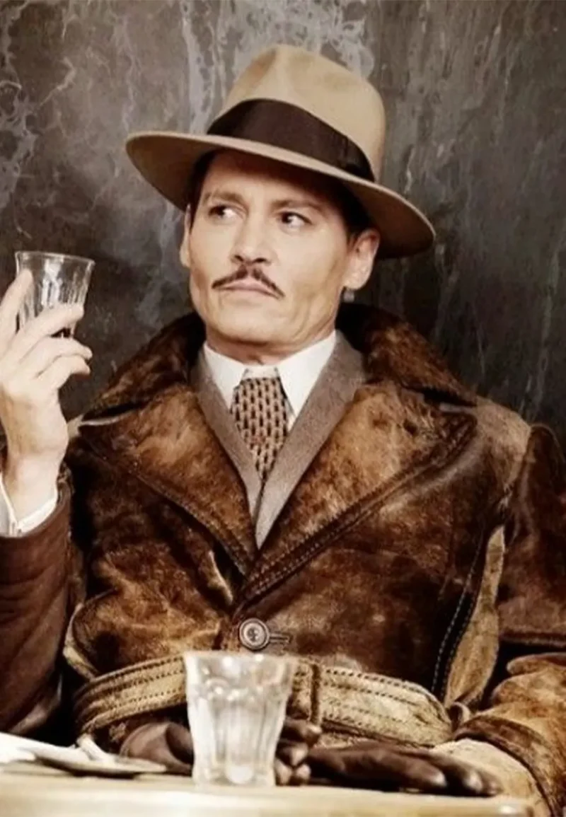 depp murder on the orient express leather coat