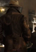 edward ratchett suede leather coat