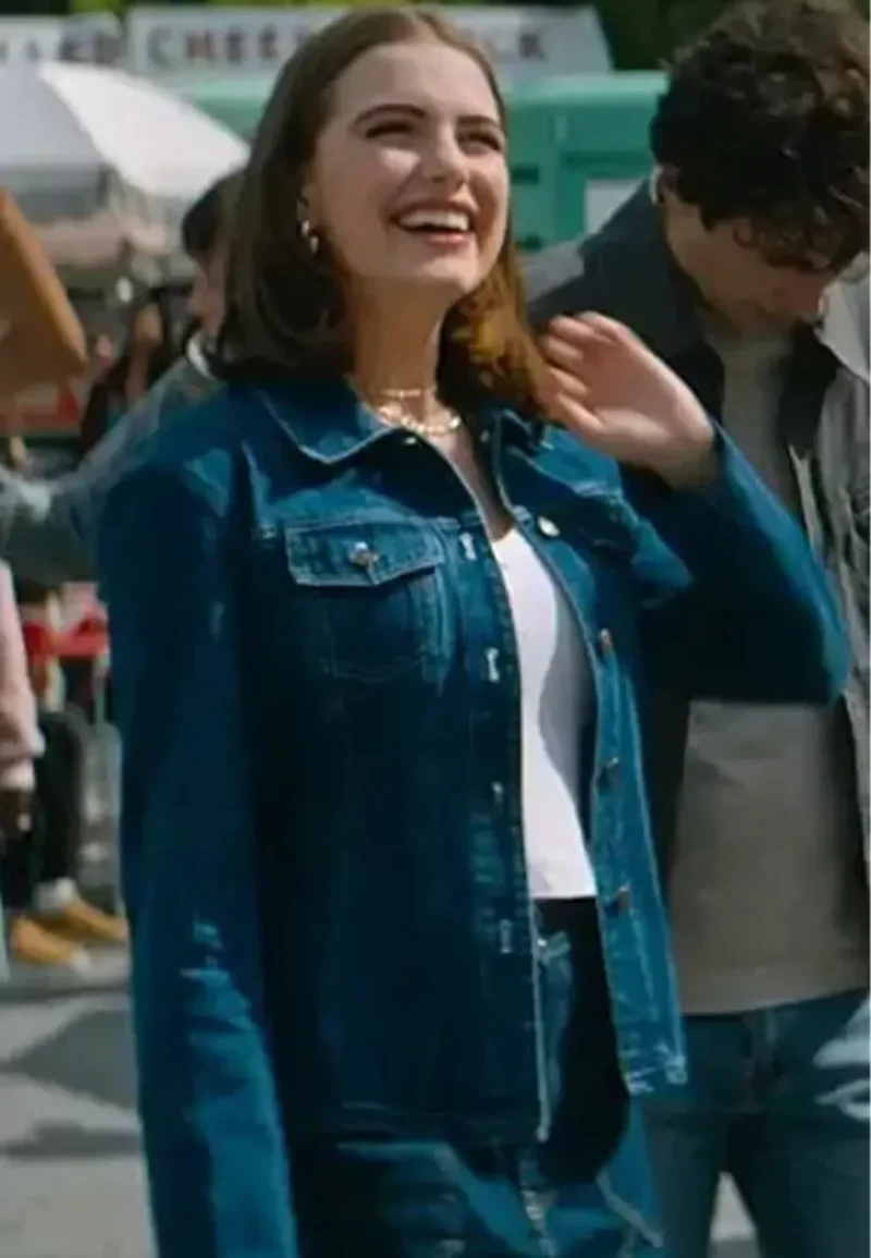 ella bright off campus denim jacket