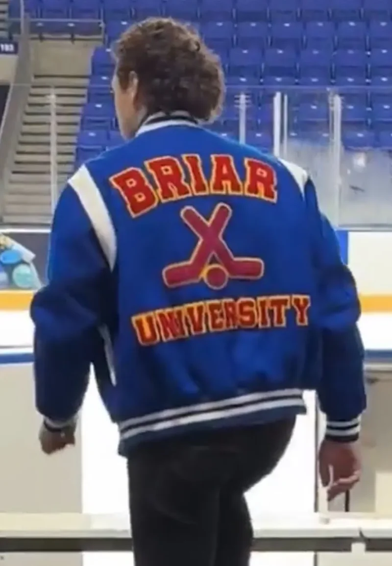garrett graham blue varsity jacket