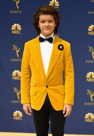 gaten matarazzo stranger things event yellow blazer
