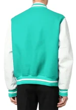 givenchy aqua green varsity jacket