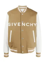 givenchy brown and white varsity jacket