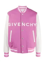 givenchy pink and white varsity jacket