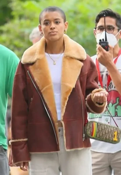 gossip girl jordan alexander shearling jacket