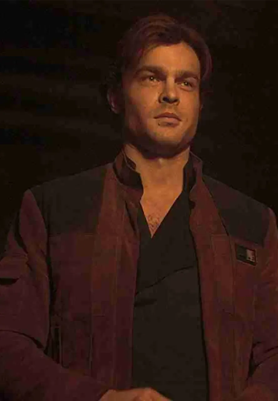 A Star Wars Story Han Solo Brown Leather Jacket han solo a star wars story alden ehrenreich jacket