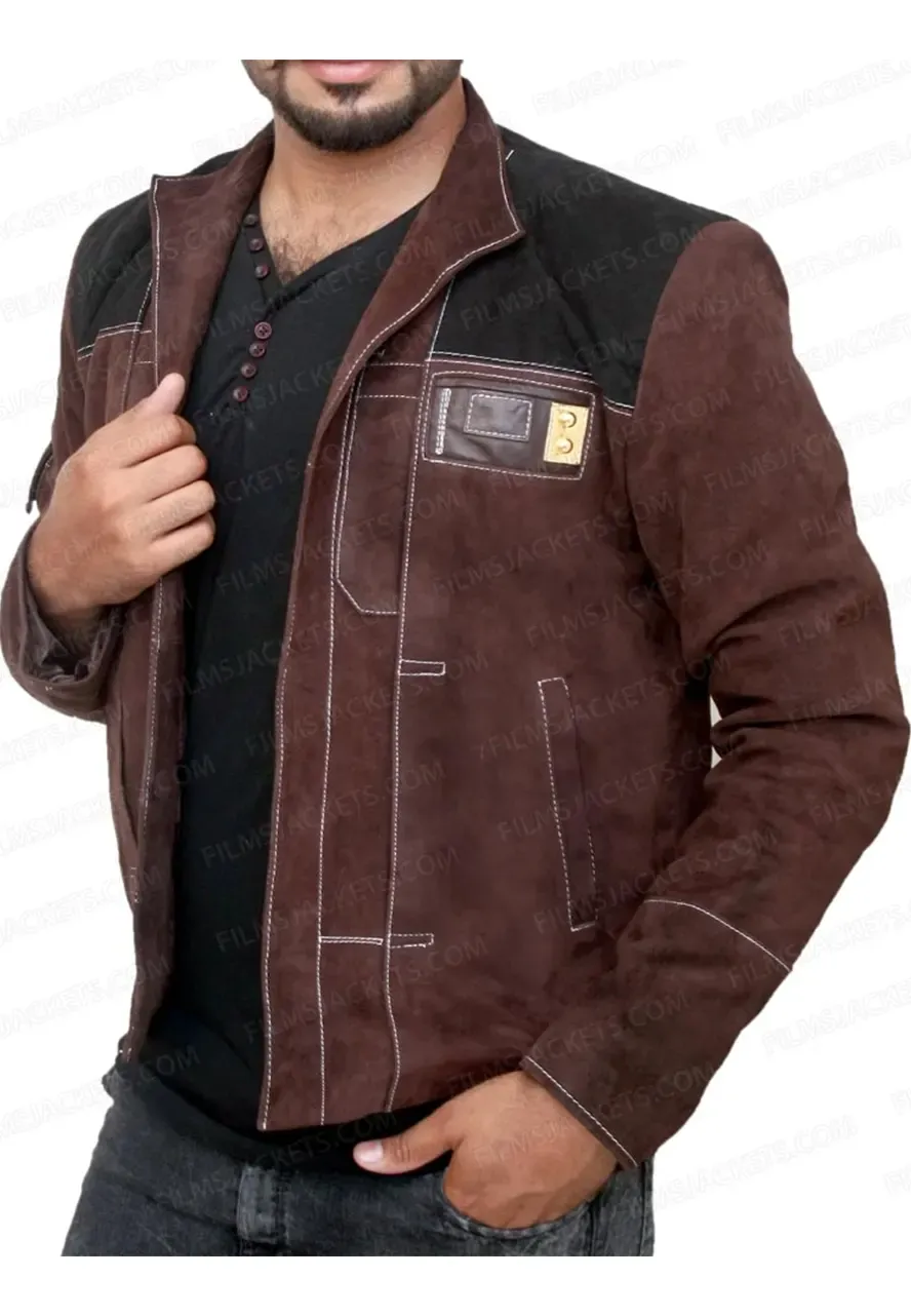 A Star Wars Story Han Solo Brown Leather Jacket han solo jacket