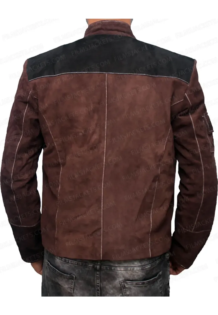 A Star Wars Story Han Solo Brown Leather Jacket han solo suede jacket
