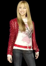 hannah montana red leather jacket