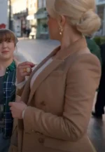 hannah waddingham rebecca welton brown coat