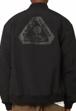 jalen thomas brooks black bomber jacket