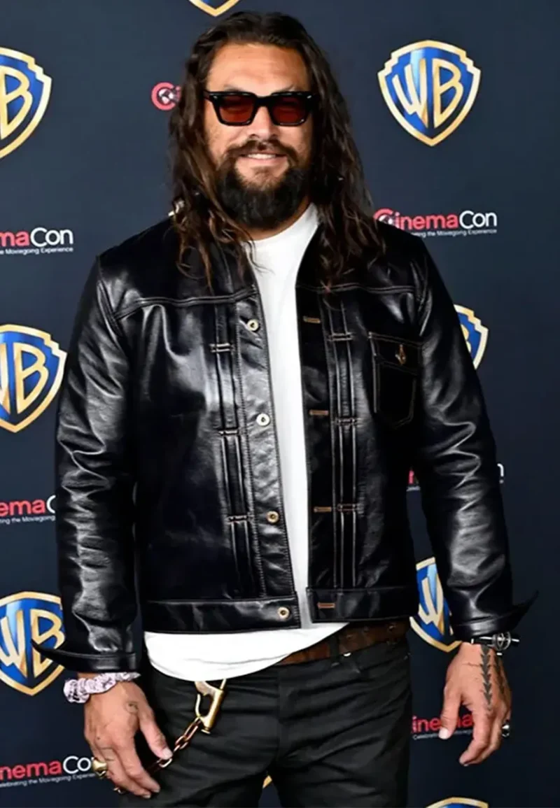 jason momoa black leather jacket