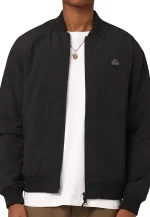 john tucker black bomber jacket