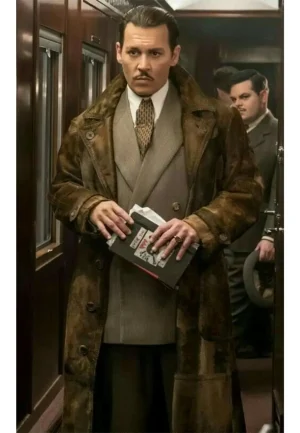 johnny depp leather coat