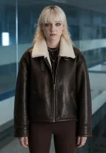 julia sarah stone shearling leather jacket
