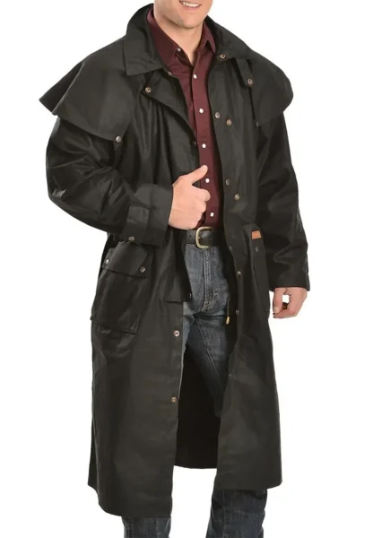 low ride cowboy black duster