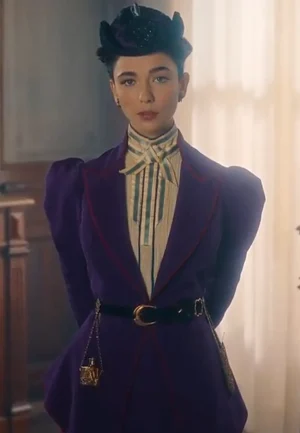 matilda de angelis purple coat