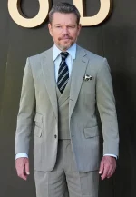 matt damon grey blazer