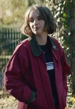 maya hawke stranger things maroon jacket