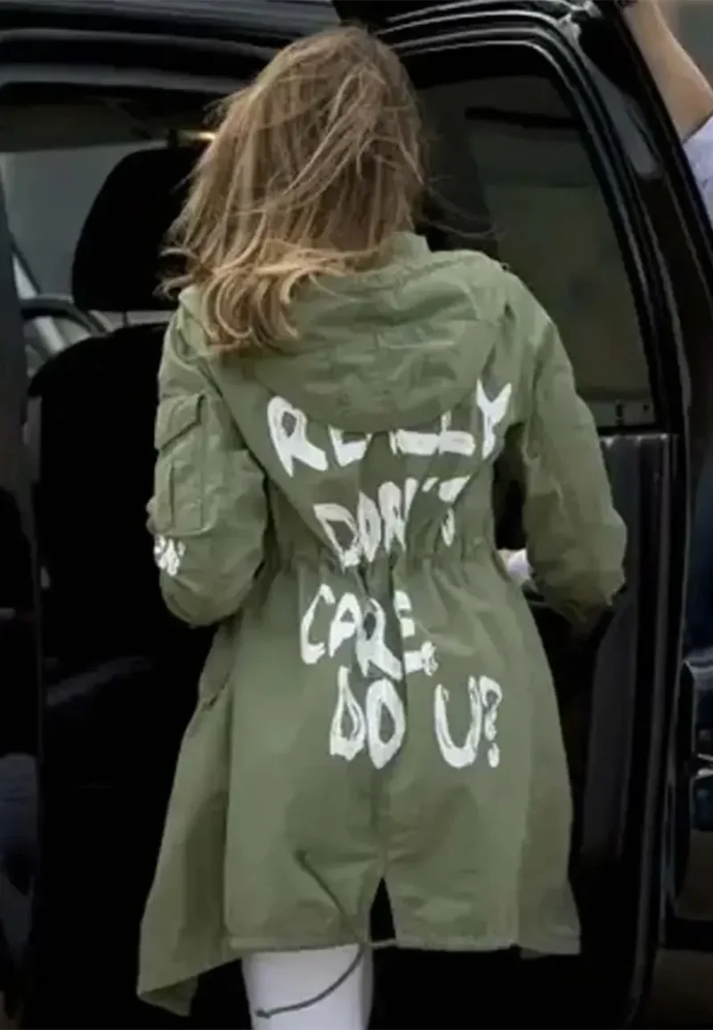 melania trump green hoodie