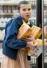 millie bobby brown blue jacket