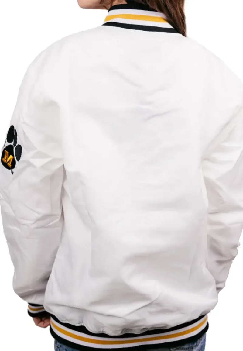 missouri mizzou paw print varsity jacket