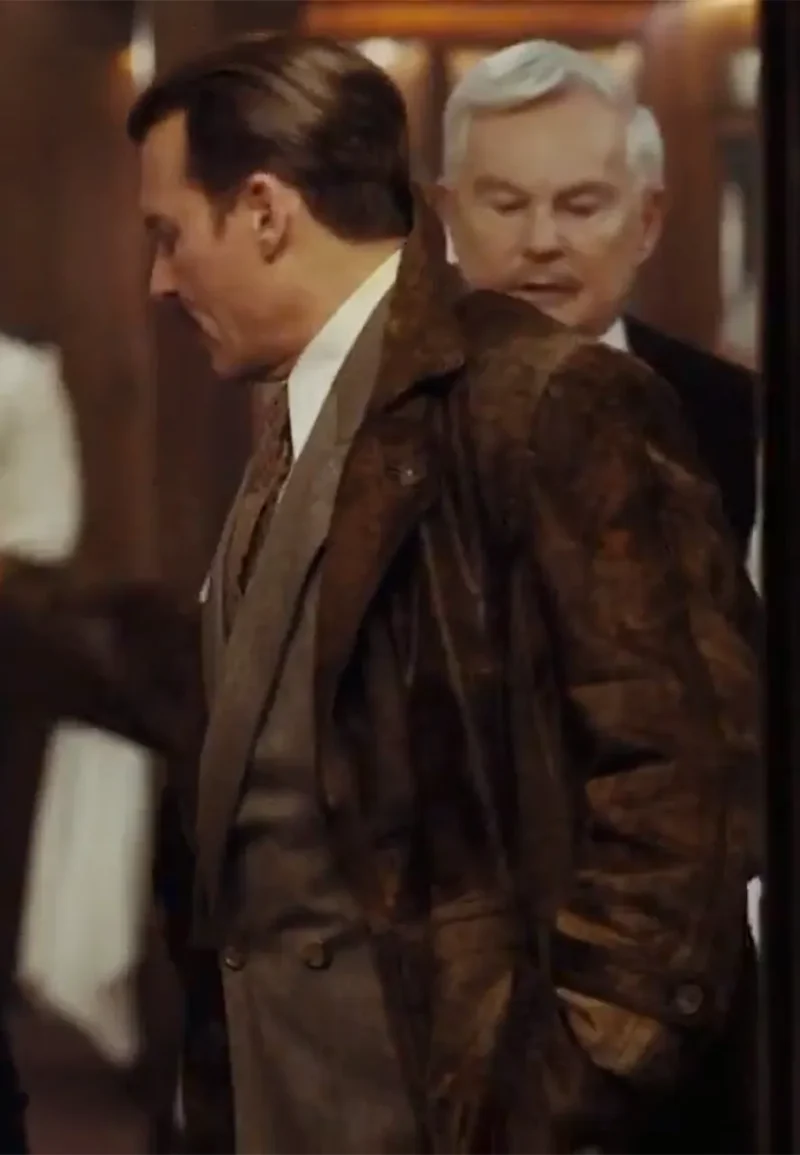 murder on the orient leather coat