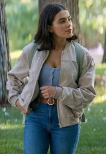 off campus hannah wells bomber jacket